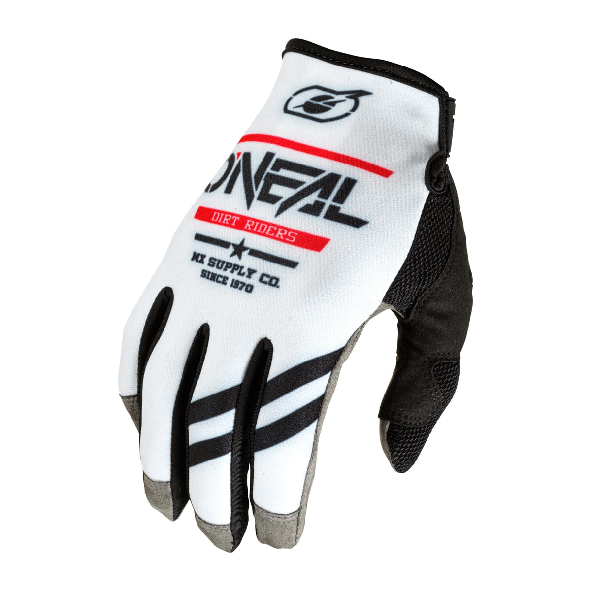 ONEAL Mayhem Squadron Glove, White/Black 12