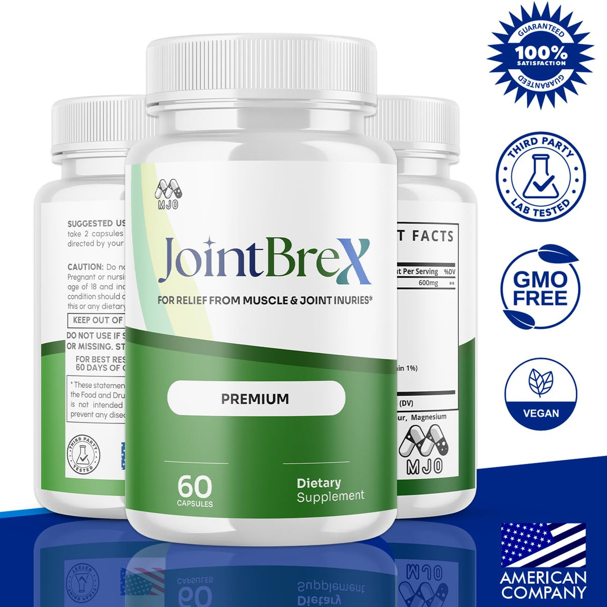 (3 Pack) JointBrex Capsules, Official Joint Brex Pills with All Natural Ingredients, Advanced Overall Health and Wellness Vitamin Supplement Formula with Maximum Strength Multivitamins (180 Capsules)