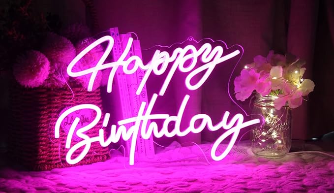 Ulalaza LED Neon Sign Night Light for Wall Party Décor Bedroom Room Bar Wedding Home Birthday Art Decoration Christmas with USB Chain Light modulator 5v 16.5''*9.1''
