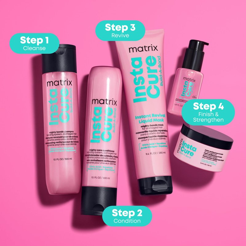 Matrix Instacure Build-A-Bond Billion Bond Oil, Professional Hair Repair for Mega Damaged Hair, 30ml