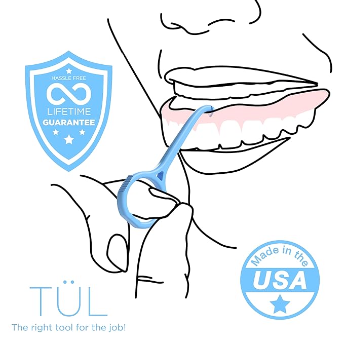 Denture Removal Tool | Made in the USA | Blue 2 Pack | Top Denture Accessories