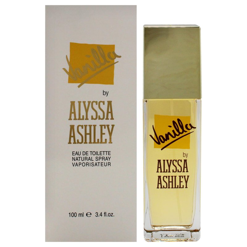 Alyssa Ashley Vanilla - Perfumes for Women and Cologne for Men - Vanilla Fragrance with White Flowers and White Rose Petals - 3.4 oz EDT Spray