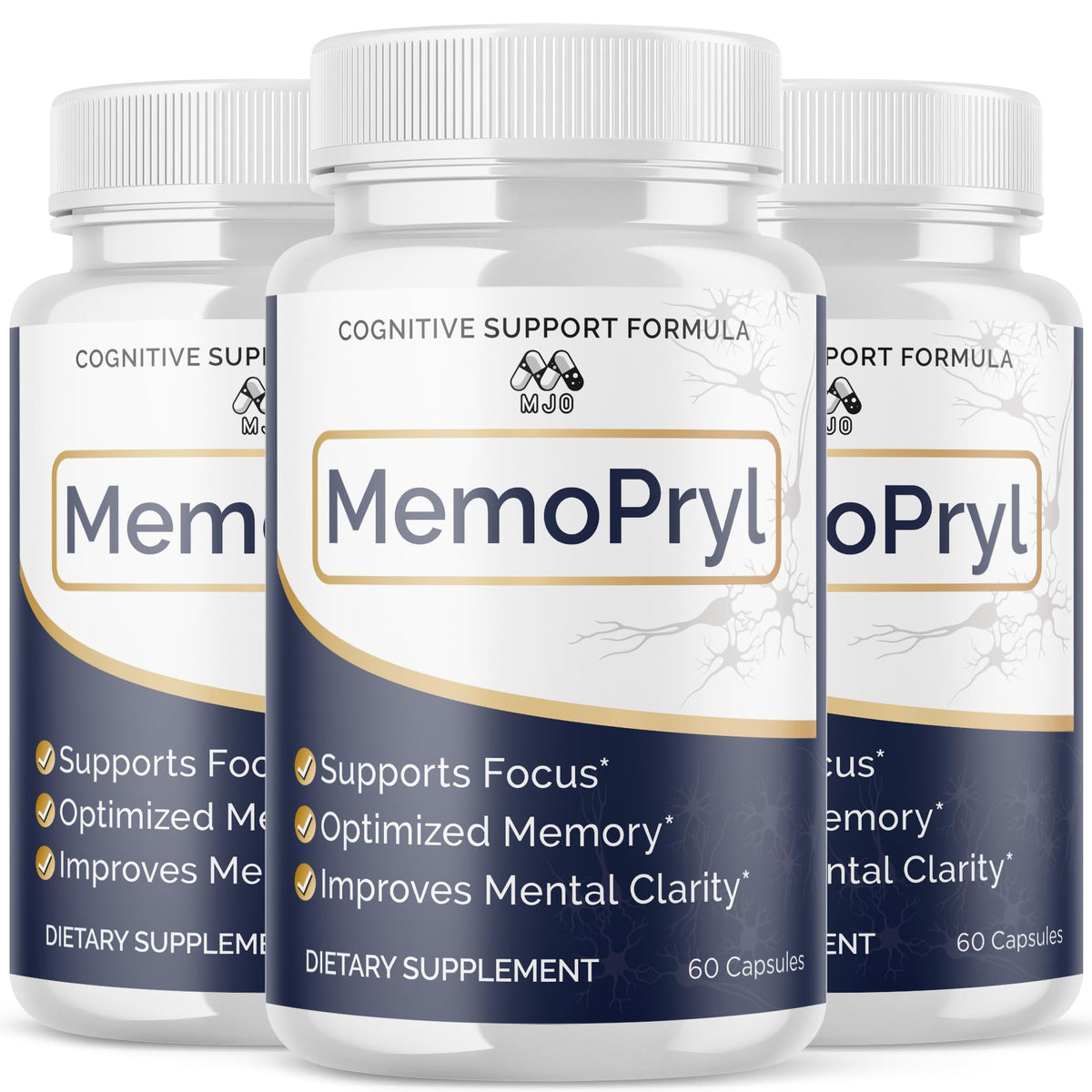 (3 Pack) Memopryl Brain Capsules, Official Memopryl Pills with All Natural Ingredients, Advanced Formula Memo Pryl Health and Wellness Support Pills with Maximum Strength Multivitamins (180 Capsules)