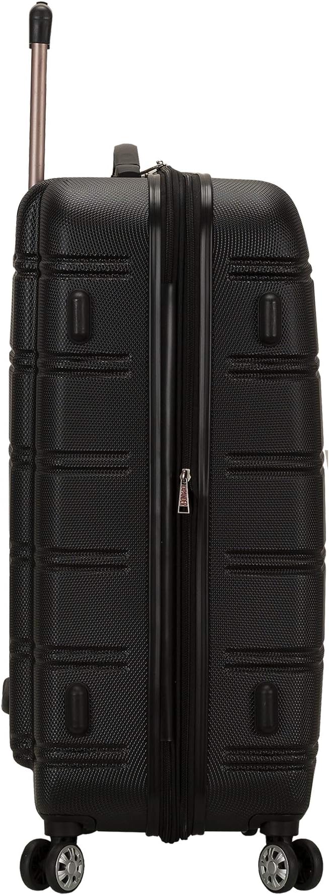 Rockland Melbourne Hardside 3 Piece Expandable Spinner Wheel Luggage Set, (20"/24"/28"), Black