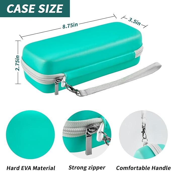 Toothbrush Travel Case Compatible with Oral-B Pro 1000, 2000, 3000, 3500, 1500/ for Philips Sonicare ProtectiveClean 4100 5100 Electric Toothbrush with Mesh Pocket for Accessories - Green (Bag Only)