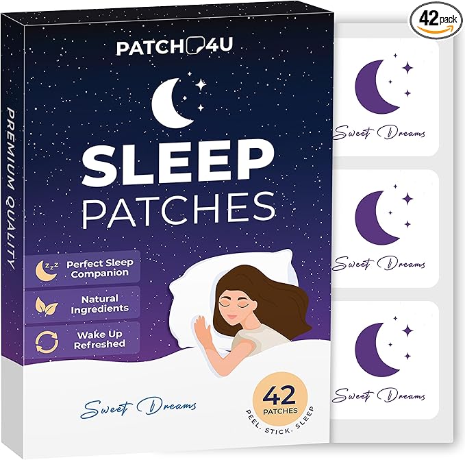 Sleep Patches for Adults Extra Strength | Easy-to-Apply Sleep Patch with Melatonin & Valerian | Relax & Wake Up Refreshed | Long-Lasting Night Comfort for Men & Women | 42 Patches