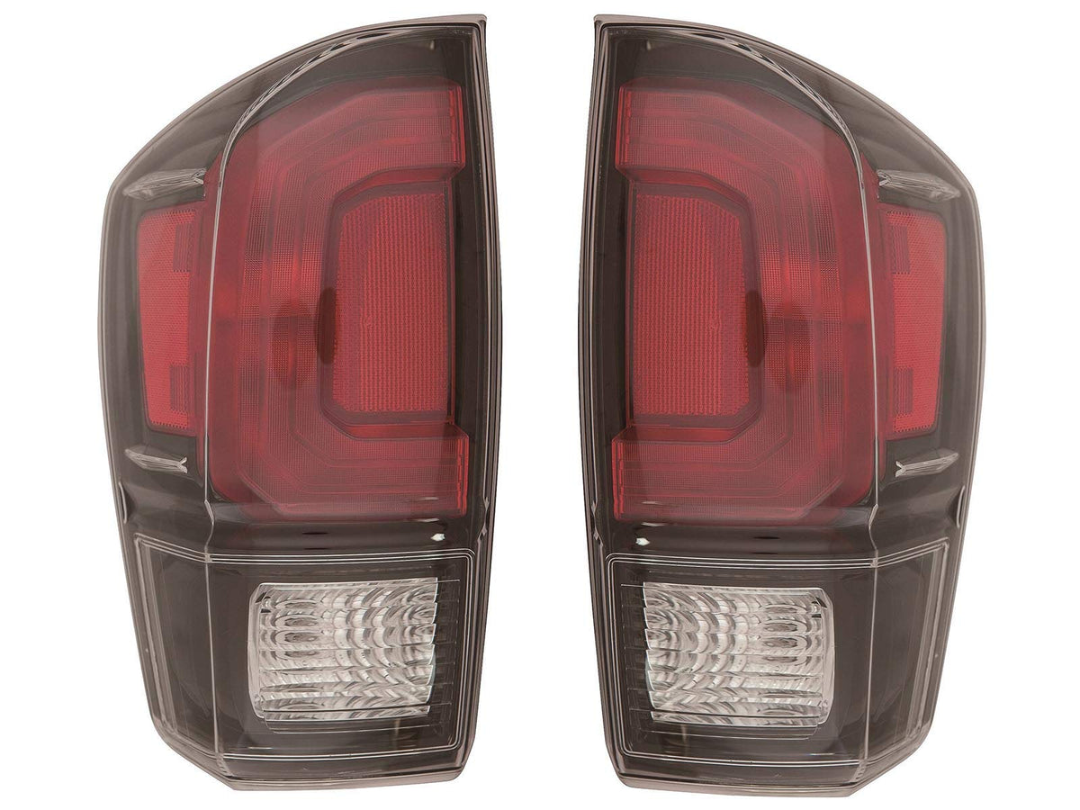 APA Replacement Tail Light Rear Lamp 2017 2018 2019 Tacoma with Black Bezel Pair Set TO2801201C TO2800201C 8155004200 8156004200