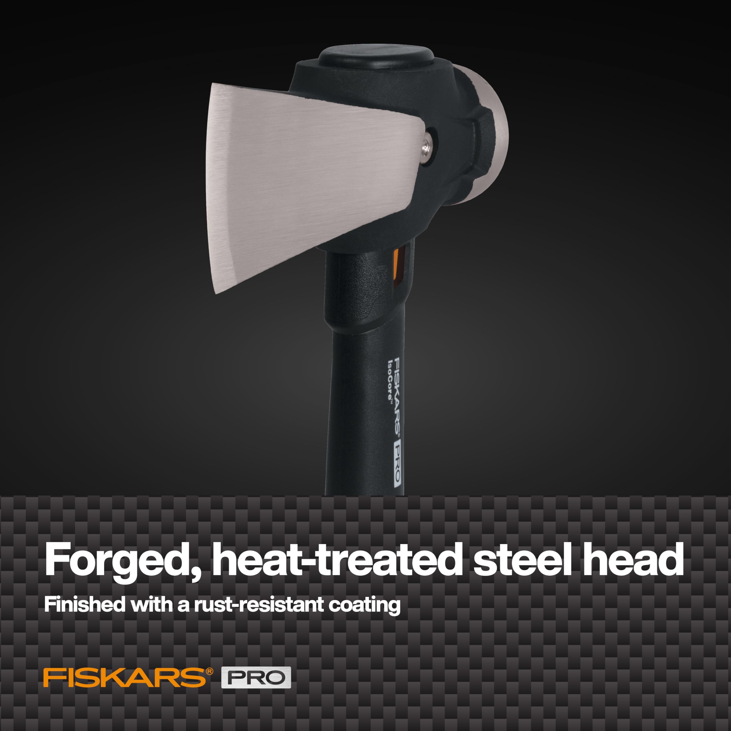 Fiskars Pro IsoCore 2.5 lb Splitting Maul, 14" Wood Splitter Axe