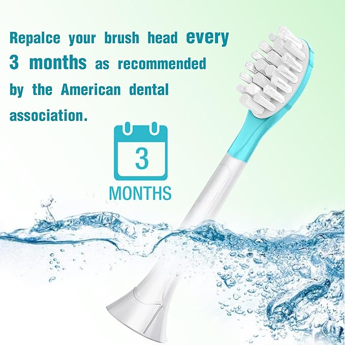 Pink Kids Replacement Toothbrush Head for 7+ Child Soft Brush 8 Pack & 8 Hygienic Cover Compatible with Phillps Kids Electric Toothbrush HX6321 HX6340 HX6032 HX6320 HX6042 8 Pack
