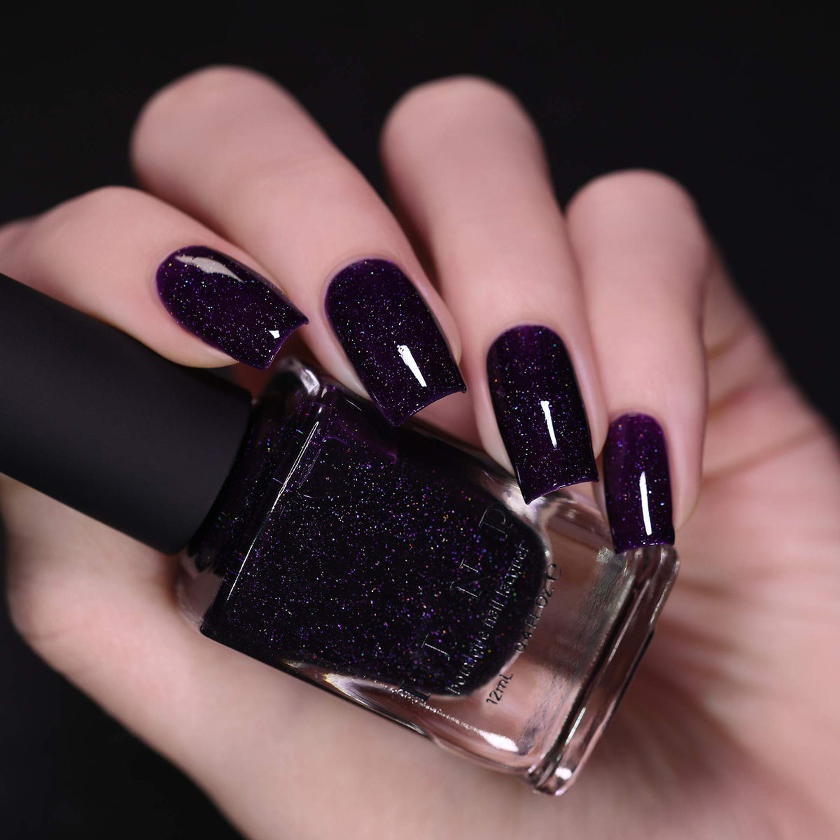 ILNP Annabelle - Striking Blackened Eggplant Purple Holographic Nail Polish