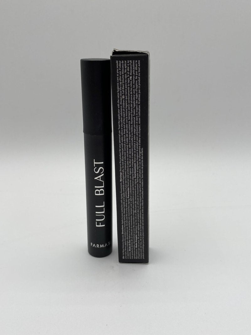 FARMASi Full Blast Softens and Moisturizes Lash Mascara, Ultra Black Makeup, Volumizing, Lengthening, Sunflower Olive and Shorea Wax, Black, 0.33 Fl Oz