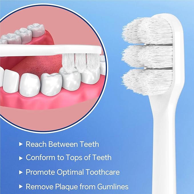 Ultra Soft Replacement Toothbrush Brush Heads Compatible for Sonicare Electric for Sensitive Teeth Gums Care(2 Pcs)