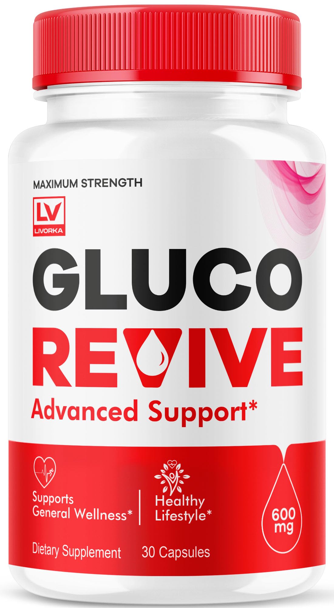 Gluco Revive - GlucoRevive, Gluco Revive Pills,GlucoRevive Support, GlucoRevive Capsules, Gluco Revived All Natural Premium Formula, Gluco Revive Pills Reviews, 30 Capsules for 1 Month