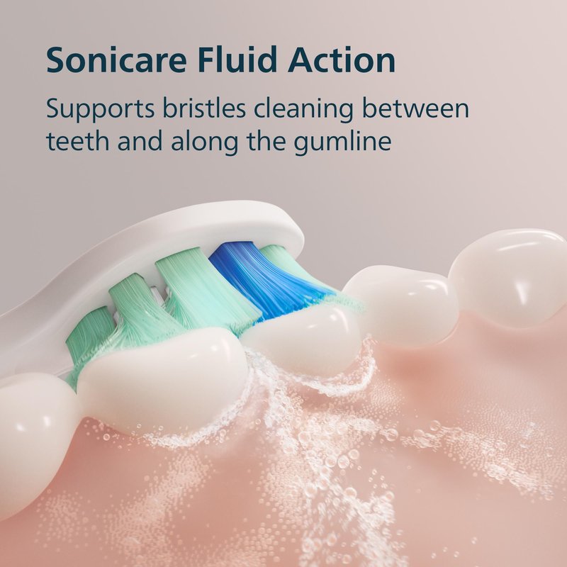 Philips Sonicare 4100 Series Electric Toothbrush - Sonic Toothbrush with Advanced Sonic Technology, Pressure Sensor, Two Intensity Settings, Smartimer & Quadpacer, Black, Model HX3681/24