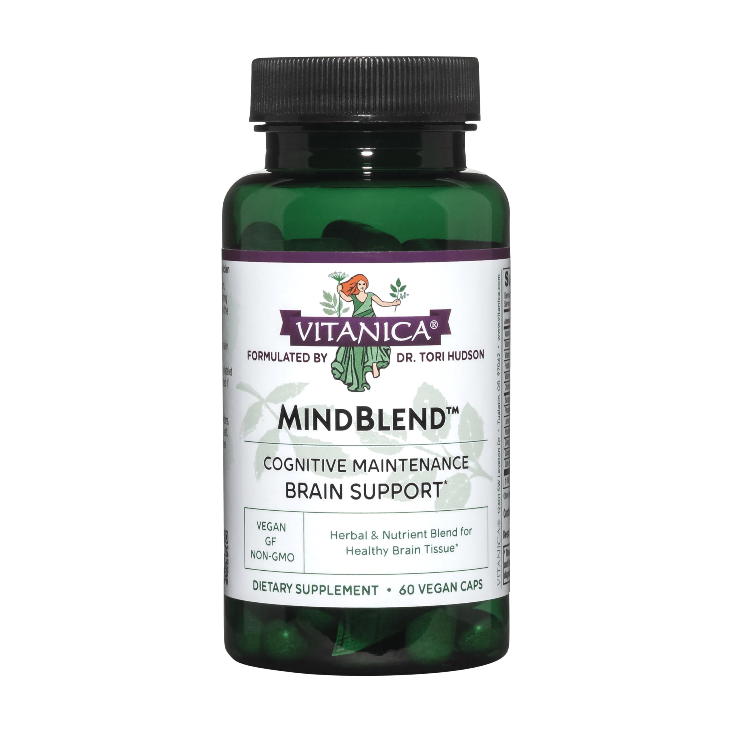 Vitanica, MindBlend, Brain Support, Vegan, 60 Capsules