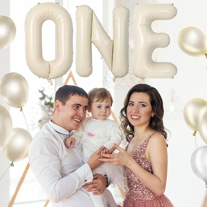 Cream O Letter Balloons,40 Inch Letter O Balloon Beige,Helium Custom Letter Balloon for Birthday Anniversary Party Decorations