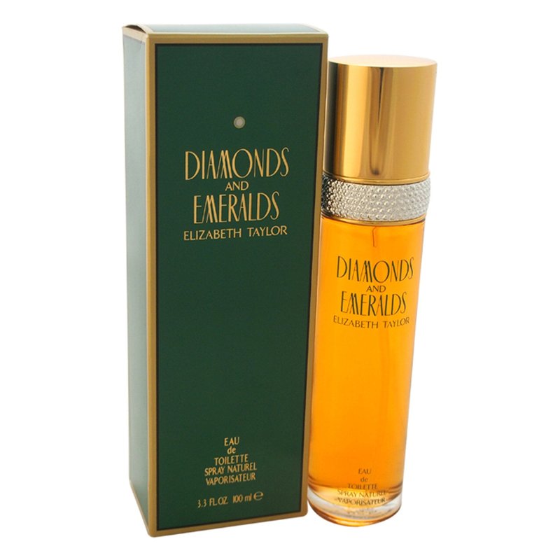 ELIZABETH TAYLOR Diamonds & Emeralds Eau de Toilette Splash, 3.4 Ounce