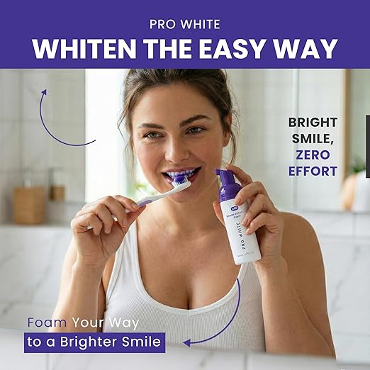 Whitening Foam - Tooth Whitening Foams for a Clean & Radiant Smile - Teeth Whitening Enhancer with a Gentle Formula Ideal for Everyday Use - Refresh Your Smile with Easy-to-Use Whitening Foam- 50ml