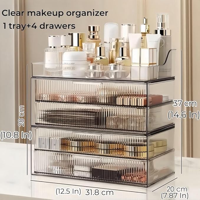 Makeup Organizer Countertop Large Cosmetic Display Cases Cosmetic Organizer Skin care Organizer