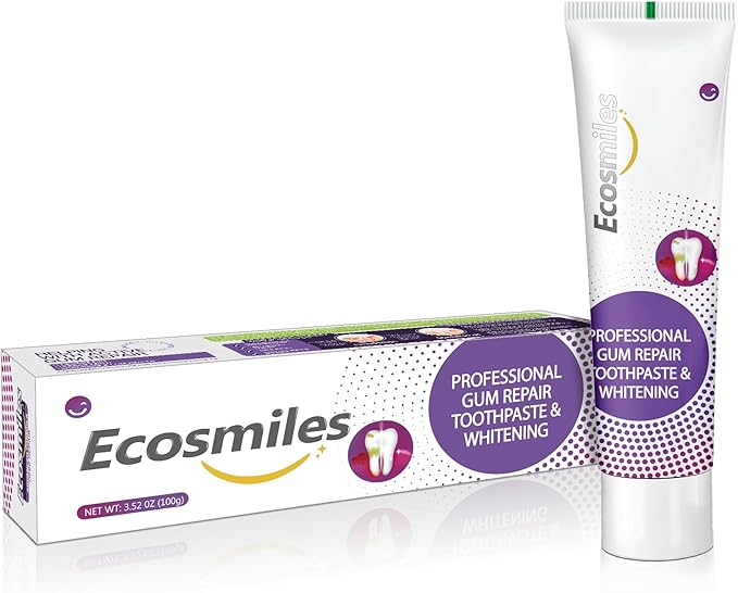 Fluoride Free Gum Health & Whitening Toothpaste, for Bleeding Gums & Gingivitis, Reduces Tooth Sensitivity, Repairs Enamel & Removes Plaque, with Hydroxyapatite, SLS Free, Mint, 3.52 oz