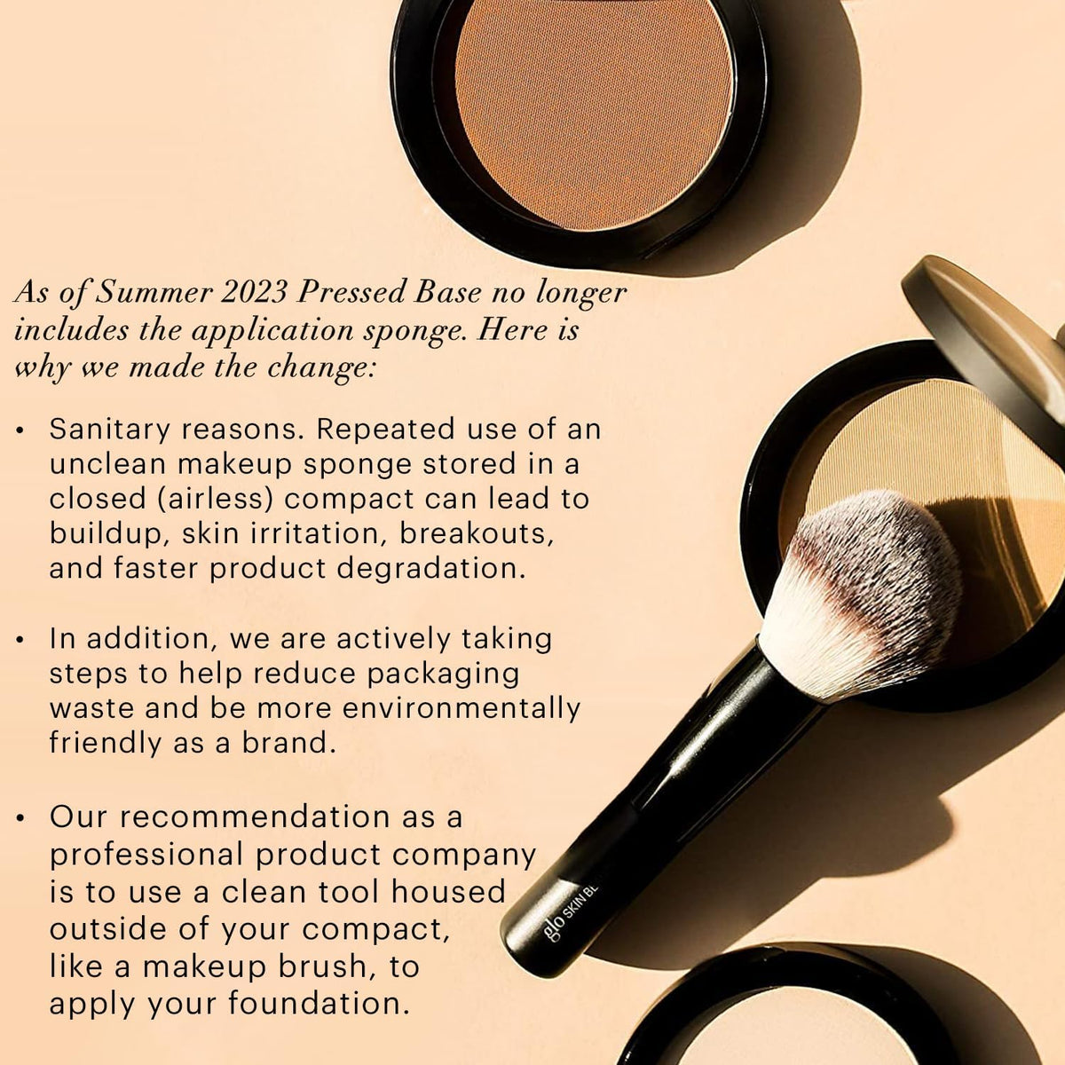 Glo Skin Beauty Pressed Base Powder Foundation, Golden Medium – Buildable Sheer to Full Coverage, Long Wear Face Powder Compact, Pressed Powder Makeup for Smooth, Semi-Matte Finish