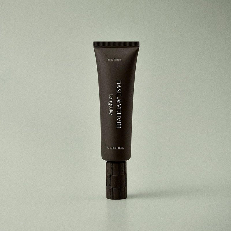 LONGTAKE Solid Perfume - Black Tea & Fig ScentㅣLong Lasting Travel Size Gel Fragrance, Alcohol-Free, Vegan & Sustainable, Cashmere-like Finish Cologne 1.01 fl.oz.