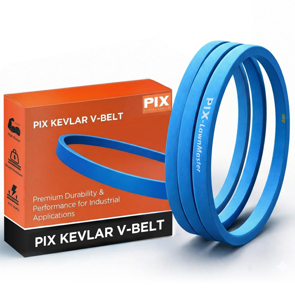 PIX B205K Kevlar V-Belt 5/8 x 208in OC - Industrial Drive V-Belt Fits B205, BK205, 5LK2080, 5L2080, 5L2080K, BP205 - OEM Belt fo
