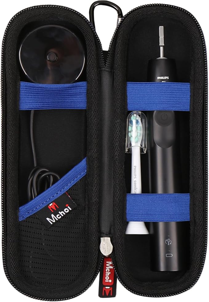 Mchoi Travel Case for Phlips Sonicare 4100 5100 1100 6100 5300 and Most Other Electric Toothbrush, Case Only