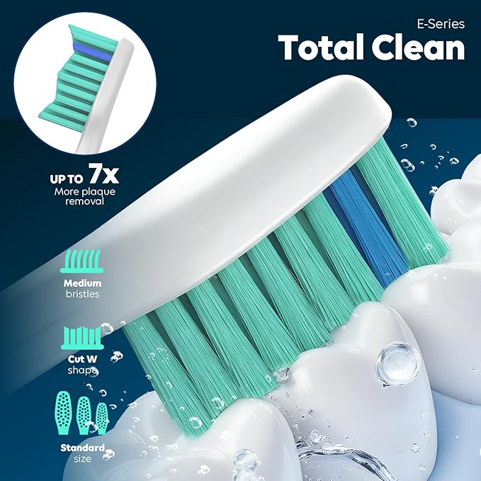 Tonhomki Replacement Heads for Philips Sonicare - Replacement Toothbrush Head Compatible with Phillips Sonicare Screw-on Electric Brush, E-Series, Essence, Xtreme, Elite, Advance and CleanCare, 6 Pack