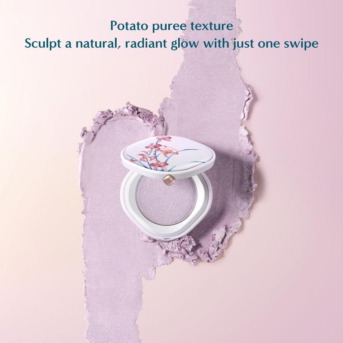 FLORASIS Gentle Waves Aqua Glow Highlighter (Ode to Embroidery) (03 Lilac Haze, 1 Count)