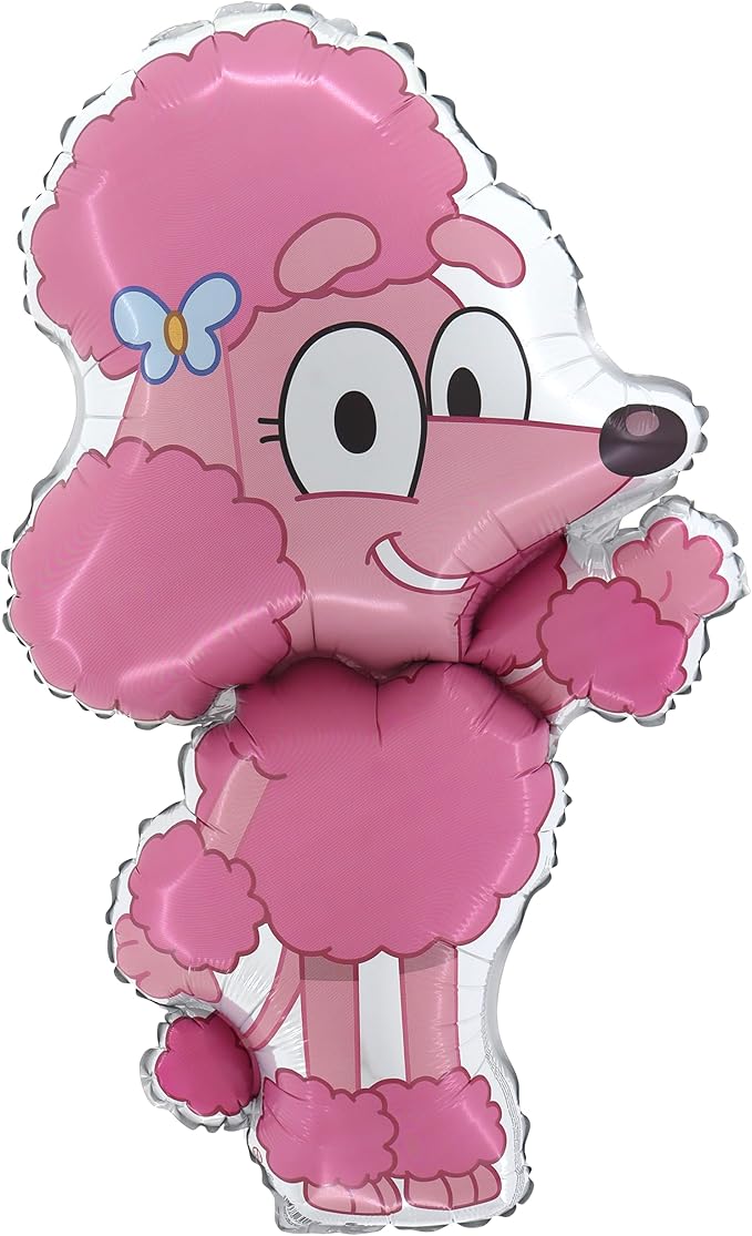 Toyland® Pack Of 3 Bluey Character Foil Balloons - 35" Mackenzie, 36" Coco & 31" Indy - Kids Party Decorations
