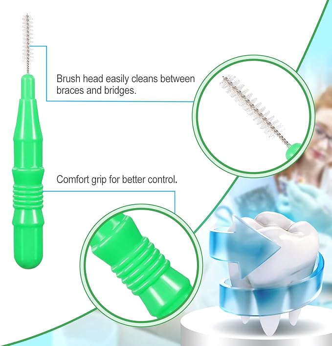 Patelai 350 Pieces Interdental Brush Tooth Floss Tooth Cleaning Tool Toothpick Dental Flossing Head Oral Flosser Soft Picks Refill Dental Flosser Toothpick Cleaners(Mixed Color)