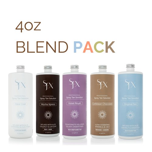 SunFX All Natural Tanning Solution Blend 5 pack 4 fl Oz