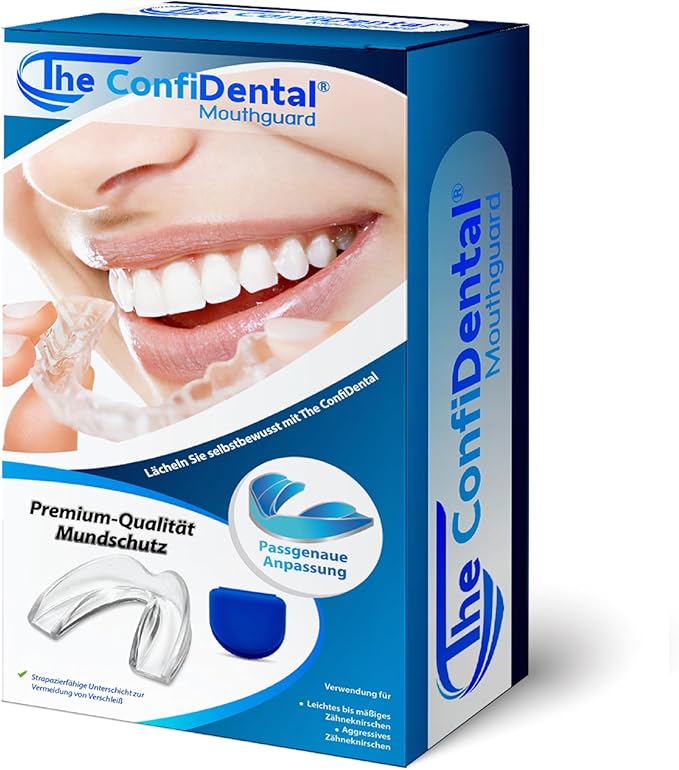 The ConfiDental - Pack of 3 Moldable Mouth Guard for Teeth Grinding Clenching Bruxism, Sport Athletic, Whitening Tray, Including 2 Regular and 1 Heavy Duty Guard (2 (LLL) Regular 1 (II) Heavy Duty)