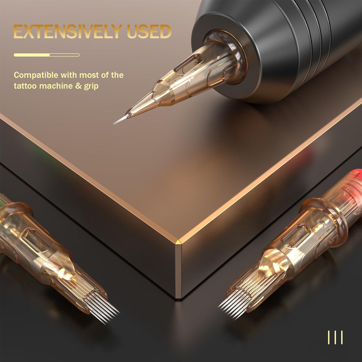 EZ Tattoo Cartridge Needles Assorted - 50Pcs #12 Mixed (5RS 7RS 9RS 14RS 18RS) Standard Round Shader Tattoo Needles Cartridges for Tattoo Pen Machine Gun - V SELECT