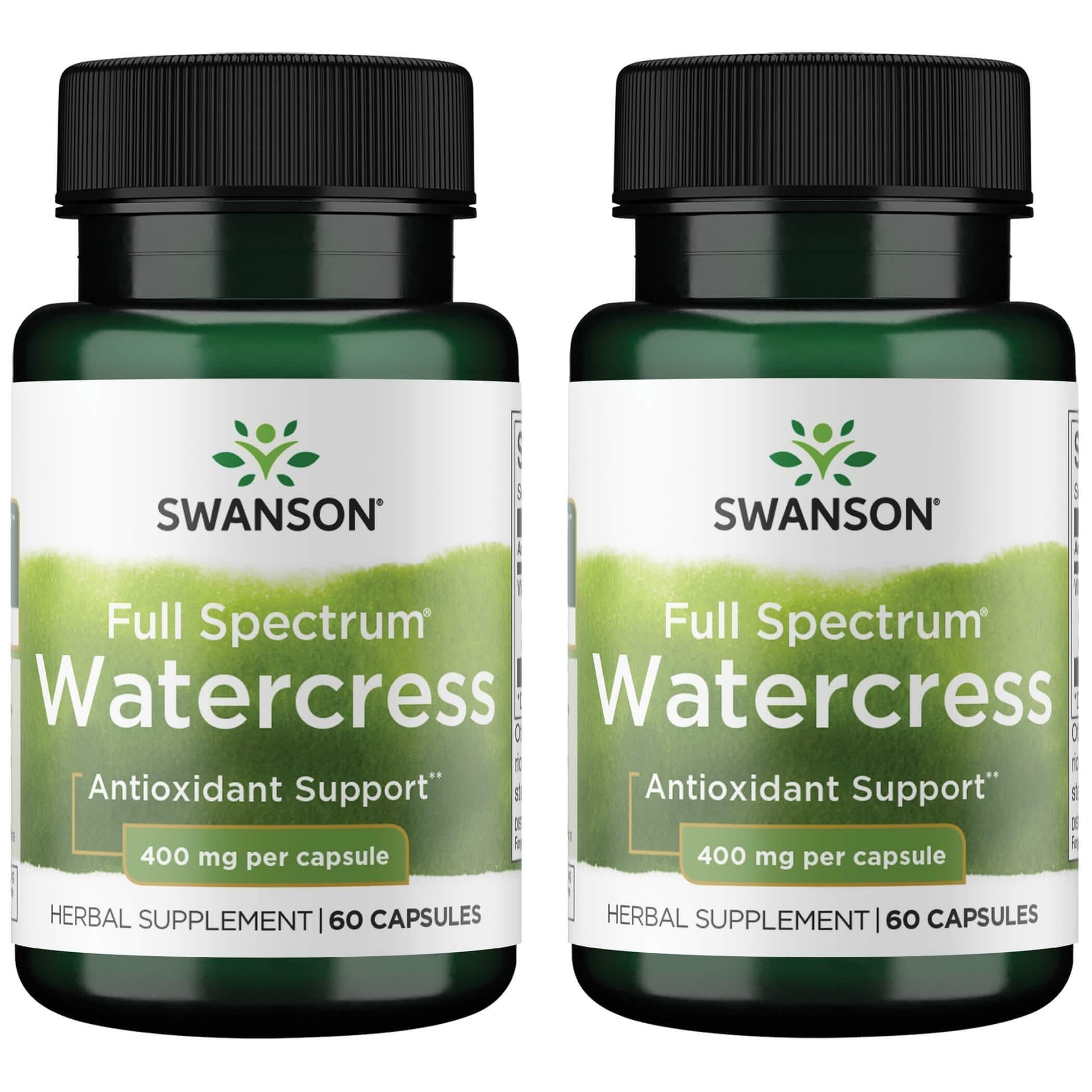 Swanson Full Spectrum Watercress 400 mg 60 Caps (2 Pack)
