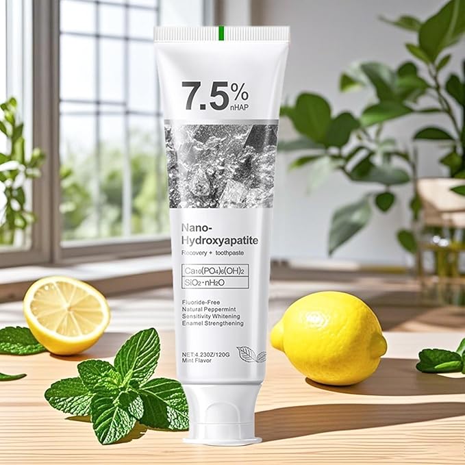 Hydroxyapatite Toothpastes for Enamel Protection and Tooth Strengthening, Gentle Mint, Safe for Sensitive Teeth, Daily Oral Care for Fresh Breath & Oral Health (2)