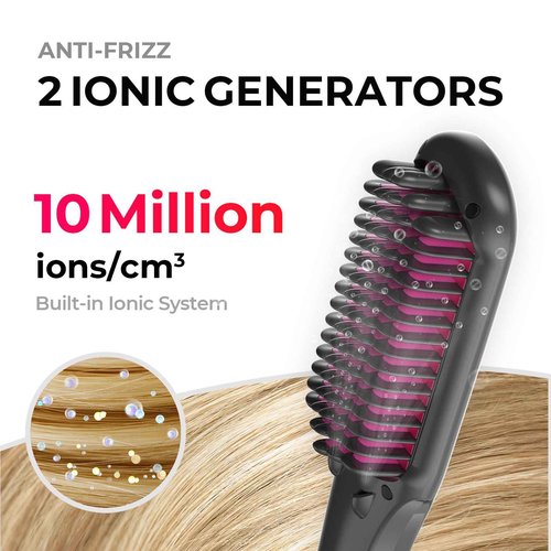Rotating Curling Iron for Beach Waves + TYMO One-Step Hair Straightening
