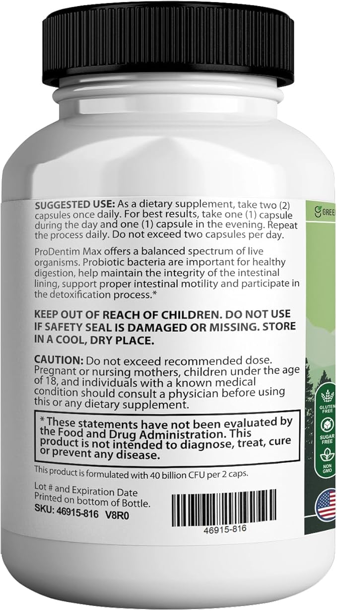 Oradentum Max Probiotic Supplement, 40 Billion CFU, 60 Capsules, 30 Day Supply (3)