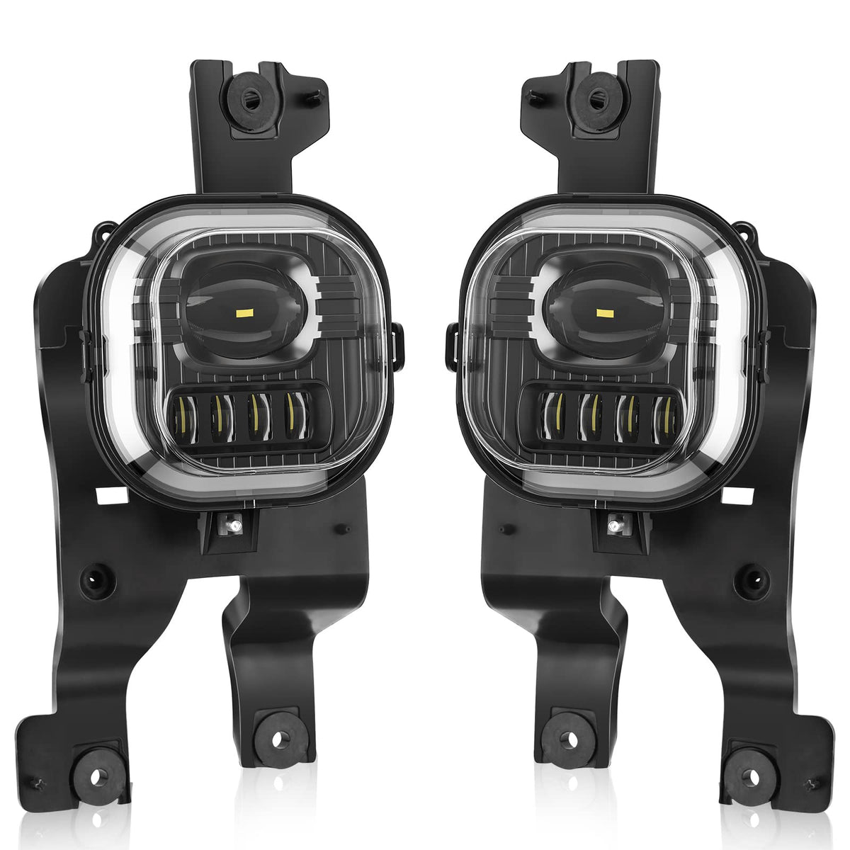 LED Fog Lights Compatible with 2008-2010 Ford F250 F350 F450 Super Duty Truck, Front Driving Lamps Clear Lens Assembly Replaceme