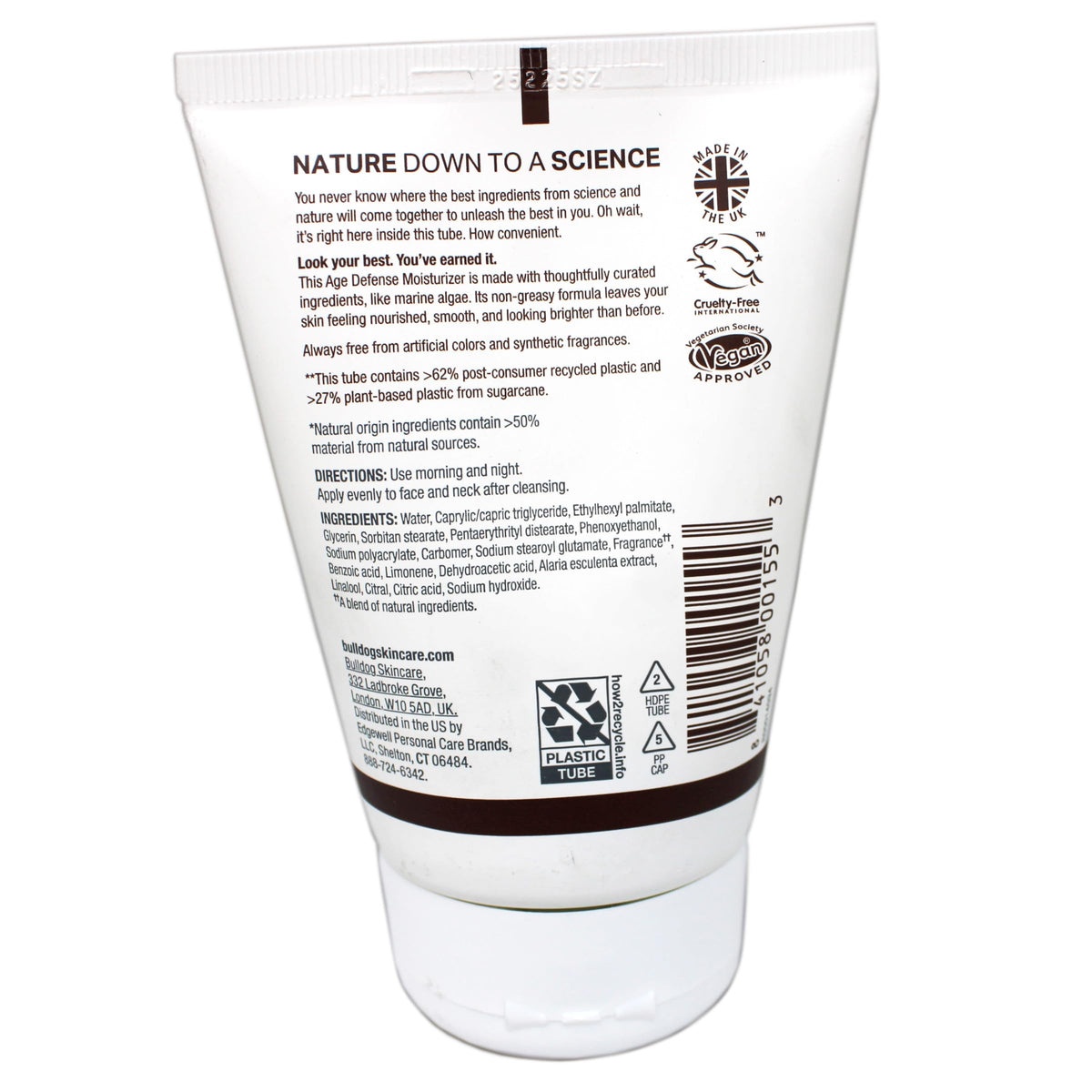 Bulldog Mens Skincare and Grooming Age Defense Moisturizer, 3.3 Ounce, 2 Count (Pack of 1)