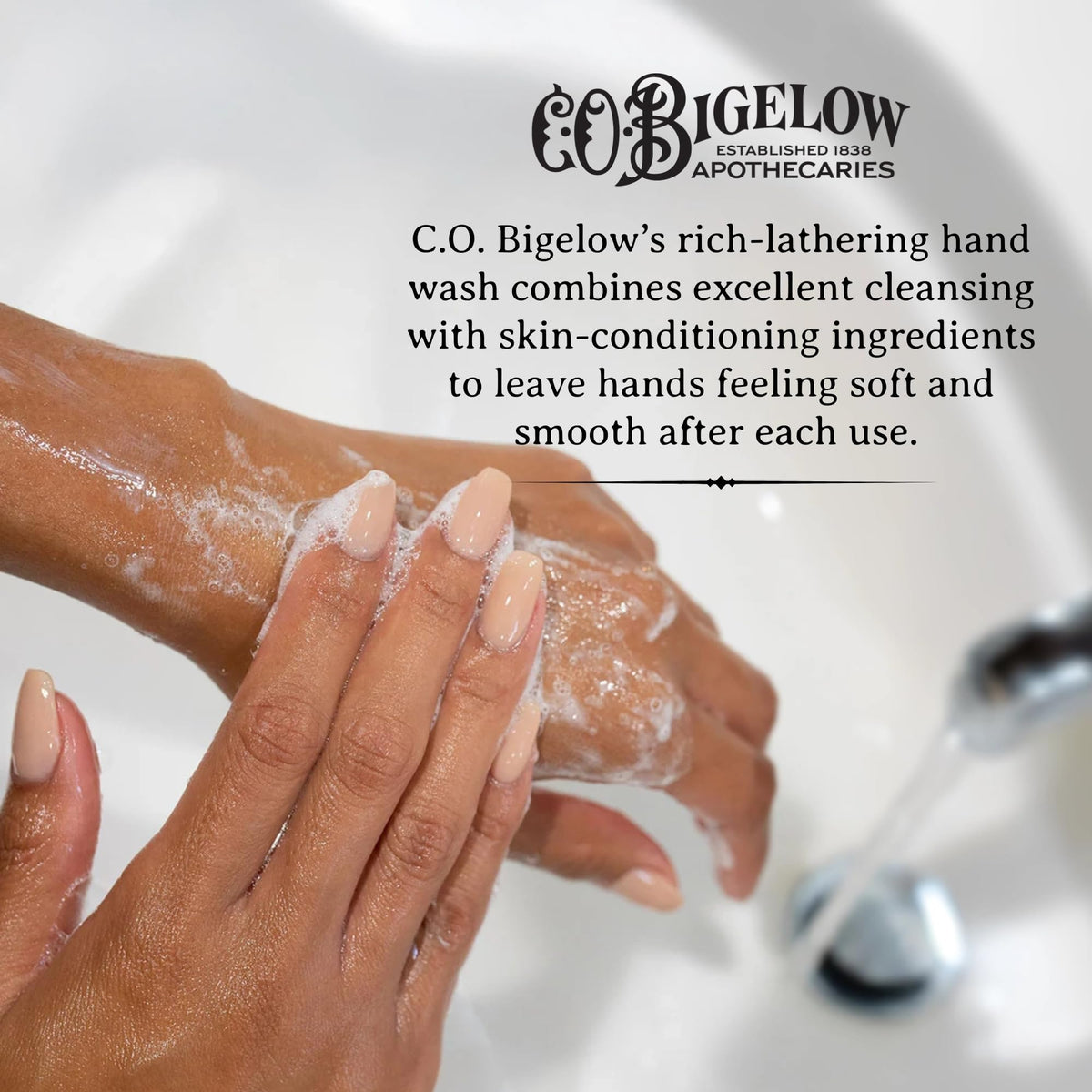 C.O. Bigelow Aqua Mellis Hand Wash, Iconic Collection Liquid Hand Soap with Shea Butter, Glycerin, Aloe Vera, 10.5 Fl Oz