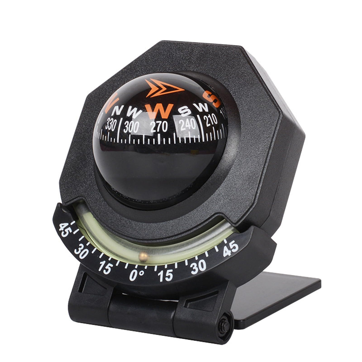 Binaryabc Car Compass,Vehicle Compass With Slope Meter,Automotive Compass Ball,Car Dashboard Accessories,Universal Compass For C