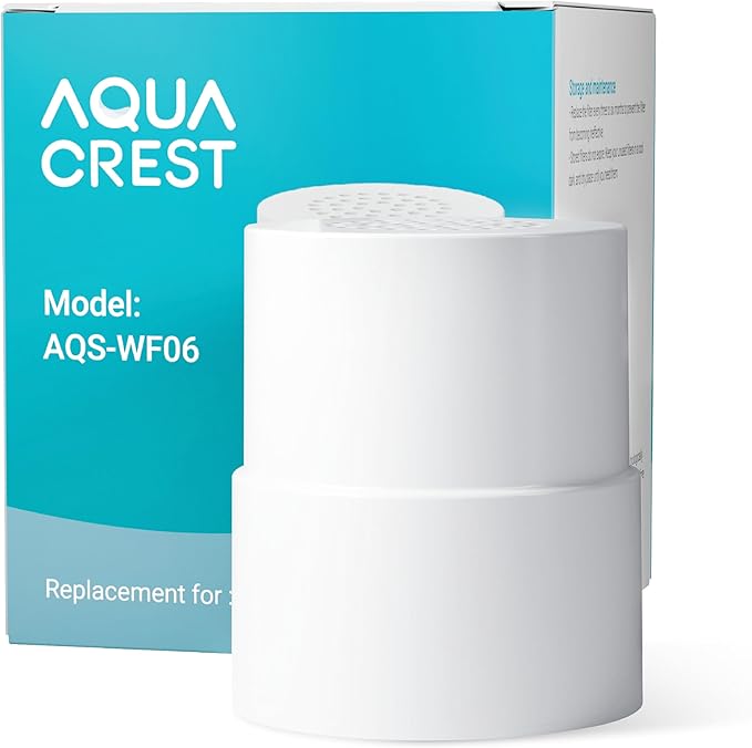 AQUA CREST Shower Filter Replacement for JOLIE® FILTERED SHOWERHEAD, Steady Water Pressure Shower Filter Replacement Cartridge, 1 Pack