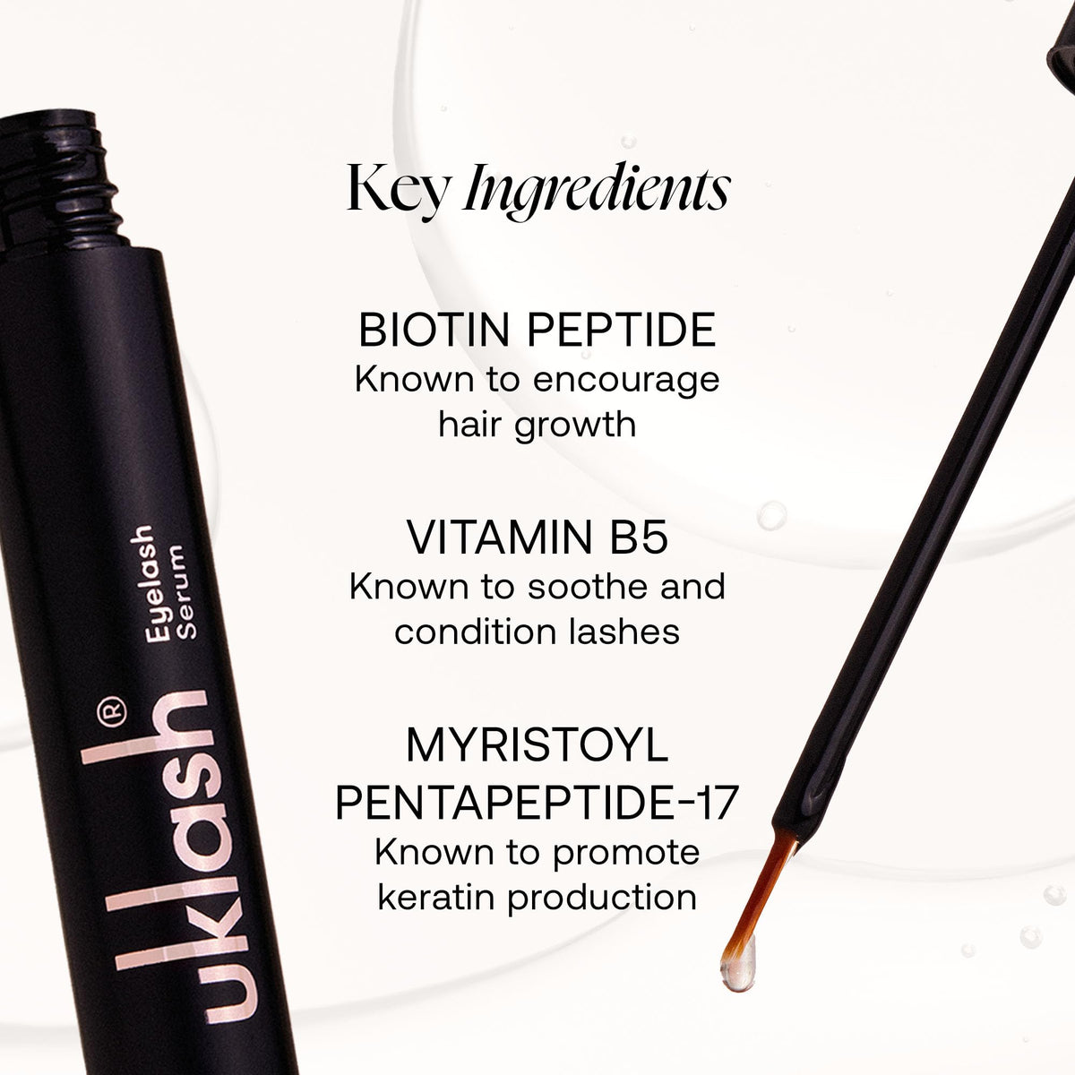 UKLASH Eyelash Growth Serum - #1 Rated Lash Serum for Longer, Fuller Lashes - Formula for Naturally Longer Lashes and Extensions - Vegan & Cruelty-free