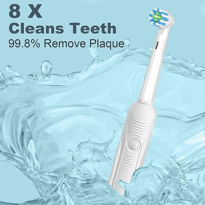 Toothbrush Heads Compatible with Oral B Braun Pro 1000/Genius X/Smart 1500 Series Electric Toothbrush, 14 Count Refills Brush Head Compatible with Oral B (White)