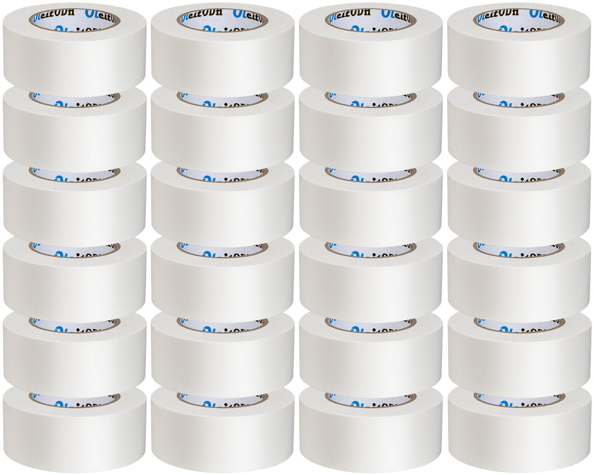 22 Pack White Duct Tape Bulk - 660 Yards x 2 Inch Heavy Duty Tape, Strong No Residue All-Weather, Tear by Hand, Multi-Use for Indoor & Outdoor Repairs, Industrial, Professional Use