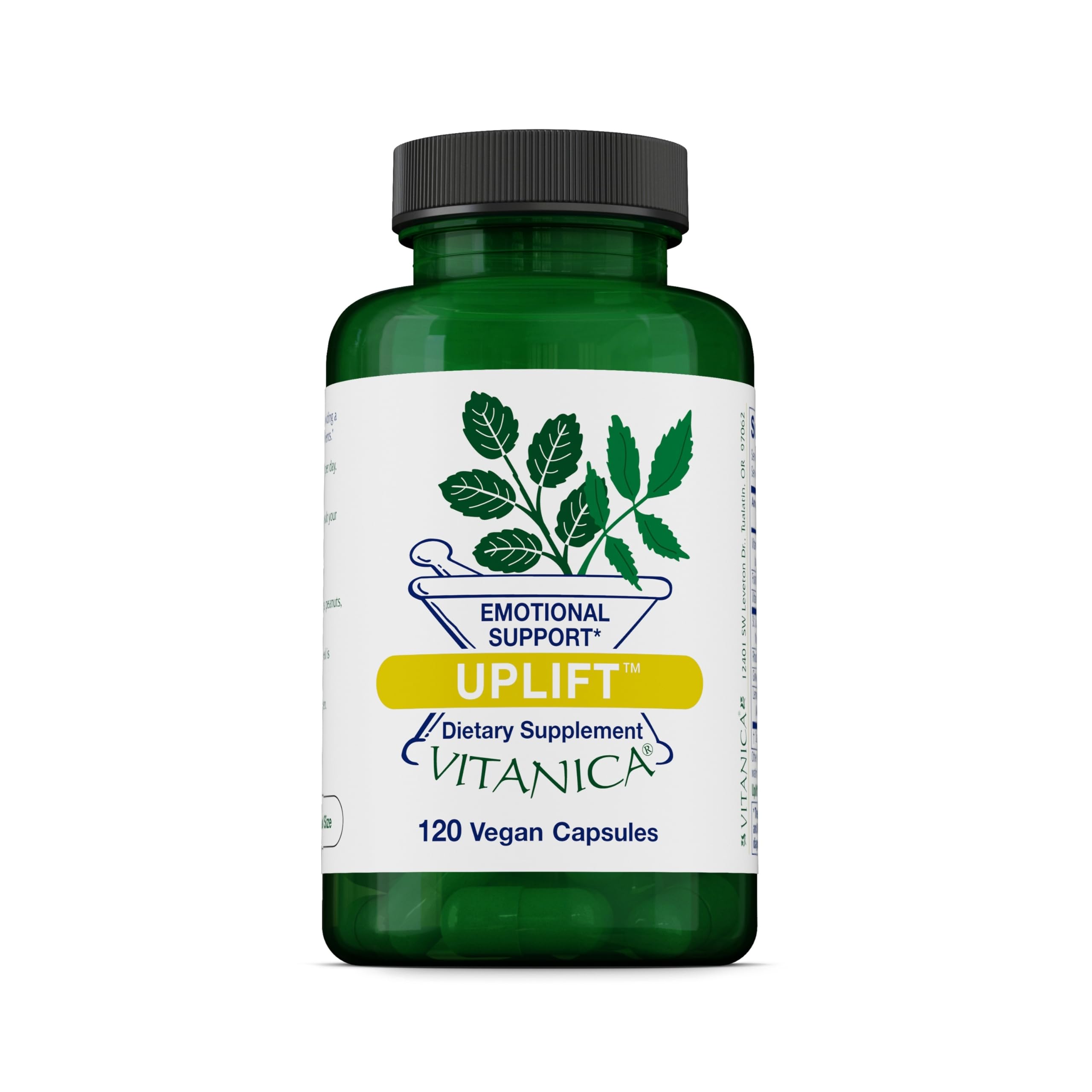 Vitanica Uplift, Mood and Emotional Support, Vegan, 120 Capsules