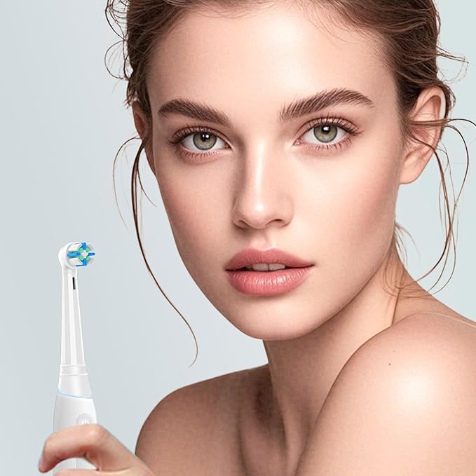 8 PCS IO Replacement Heads Compatible with Oral b IO 2/3/4/5/6/7/8/9/10 Series Electric Toothbrush, Brush Heads Refills Compatible with Oral B IO (White)