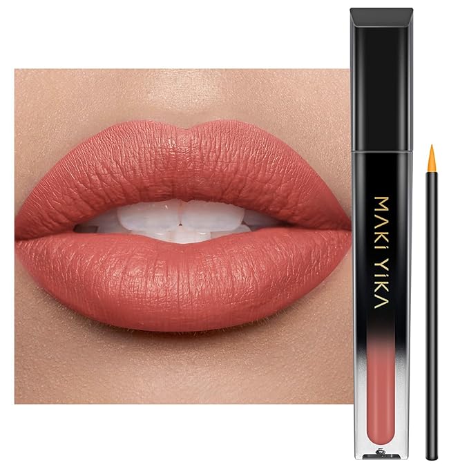 MAKI YIKA Pink Nude Lipstick for Women Color Stay Long Lasting Lipsticks, No Smudge Matte Liquid Lipstick Lip Color |Dusty Pink